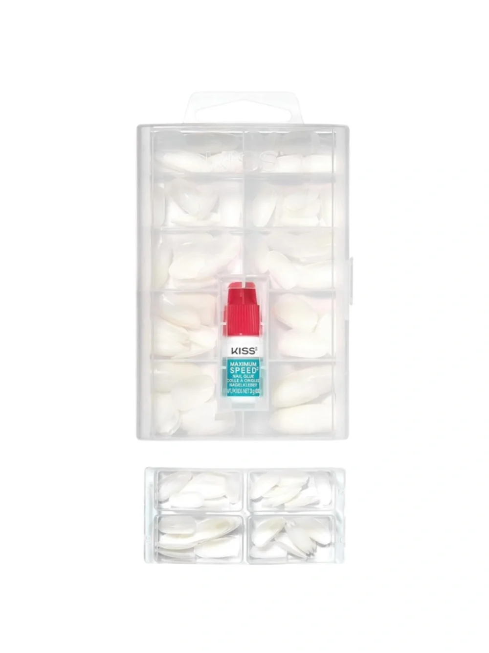 KISS Professional Press On Nails 'Earthly' White